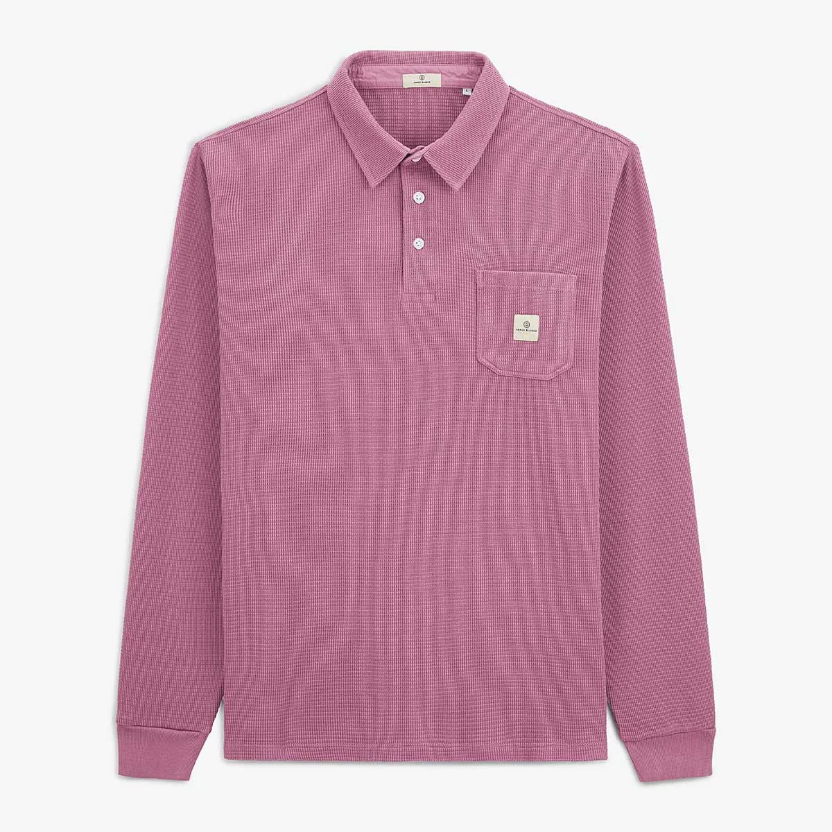 Polo manches longues en coton gaufré violet pourpre Logano - E-shop mondial – Produits durables, modernes et accessibles partout Polo Violet Homme - Tendances Mode à Petits Prix - Kiabi