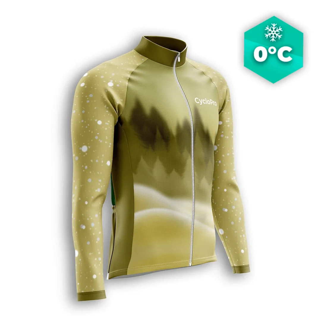 MAILLOT LONG DE CYCLISME HIVER JAUNE - SNOW+ - Tout pour Créer des Expériences Mémorables en Extérieur - Stage
