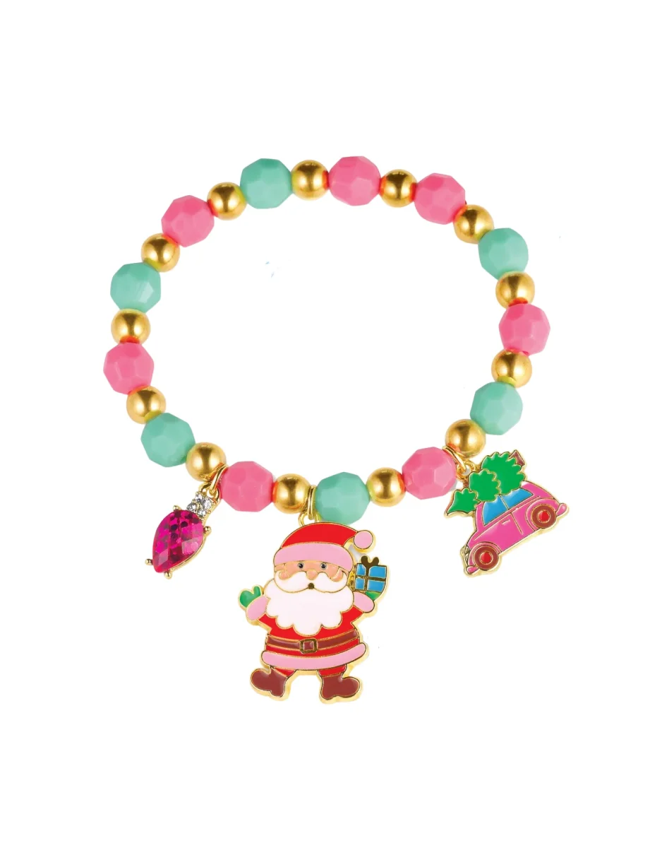 Bracelet - Père Noël - Girl Nation - Boutique Maman & Bébé – Produits Essentiels au Quotidien Buy Black & White Beaded Bracelet for Babies, Adjustable pack of 4 | Gold  Accent Beads, Adjustable Drawstring, Infant Wrist Wear, Macrame Knotted,  Set of 2 Pairs at Amazon.in