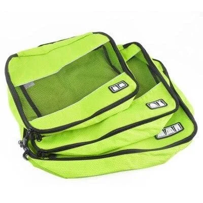 Organisateurs de Valise TravelBasics Set de 3 Vert - Univers maison et accessoires utiles pour une vie simplifiée Vivezen - Organisateur de voyage, rangement valise 7 pièces - Plusieurs  coloris : Amazon.fr: Mode