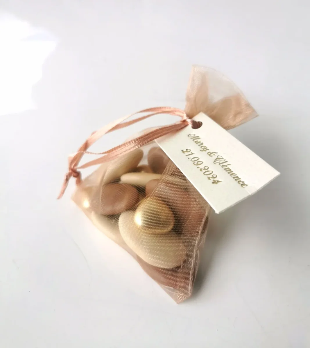 Sac à dragées organza – Taupe – Lot de 10 - ​Boulangerie-Pâtisserie | Pain au Levain & Viennoiseries​ - {'count': 1, 'name': 'Zéro'}