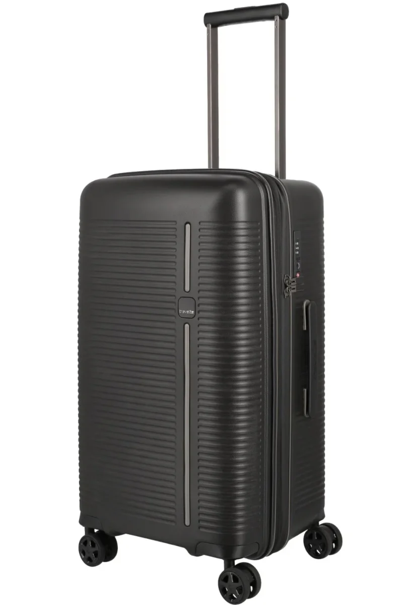 TRAVELITE Maleta Mediana Extensible ROOMER 66cm - Des Produits Outdoor Pensés pour Vos Aventures au Quotidien Valise Roomer taille M (66cm) en noir - travelite