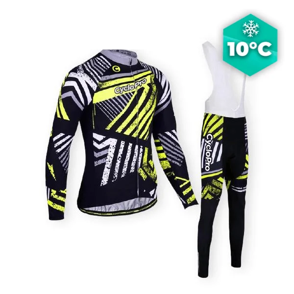 TENUE CYCLISTE AUTOMNE JAUNE DIRTY+ Expériences Mémorables Extérieur