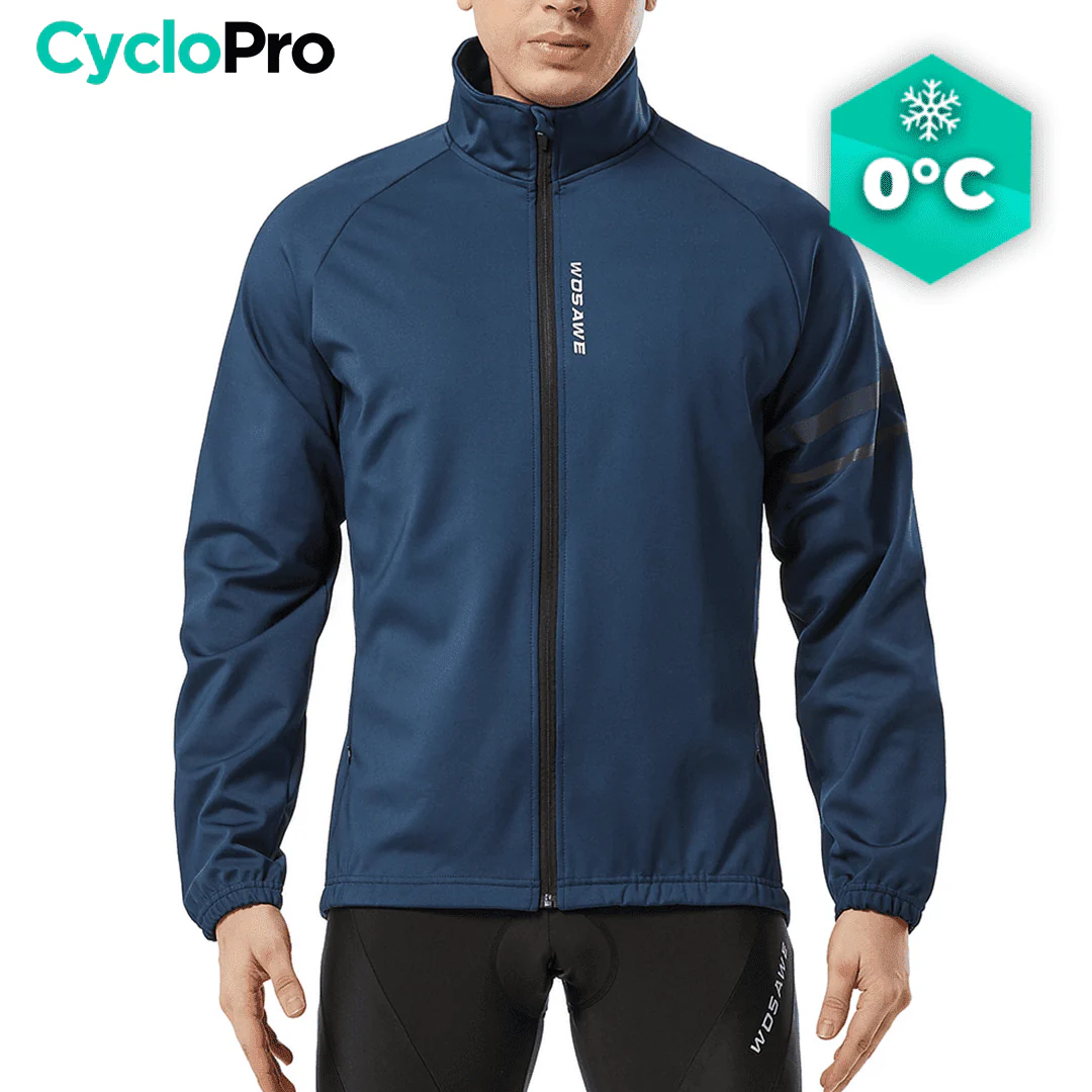 Veste Thermique Cyclisme Bleue - Mountain+ - DESTOCKAGE - Tout pour Créer des Expériences Light Mémorables en Extérieur