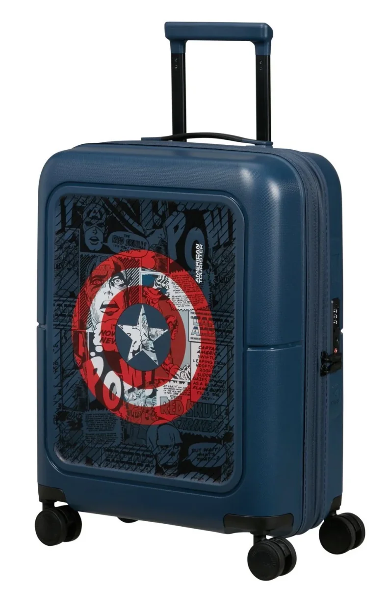 AMERICAN TOURISTER Maleta de Cabina Extensible DASHPOP MARVEL - CAPT AMERICA SHIELD - Des Produits Outdoor Pensés pour Vos Aventures au Quotidien - American tourister