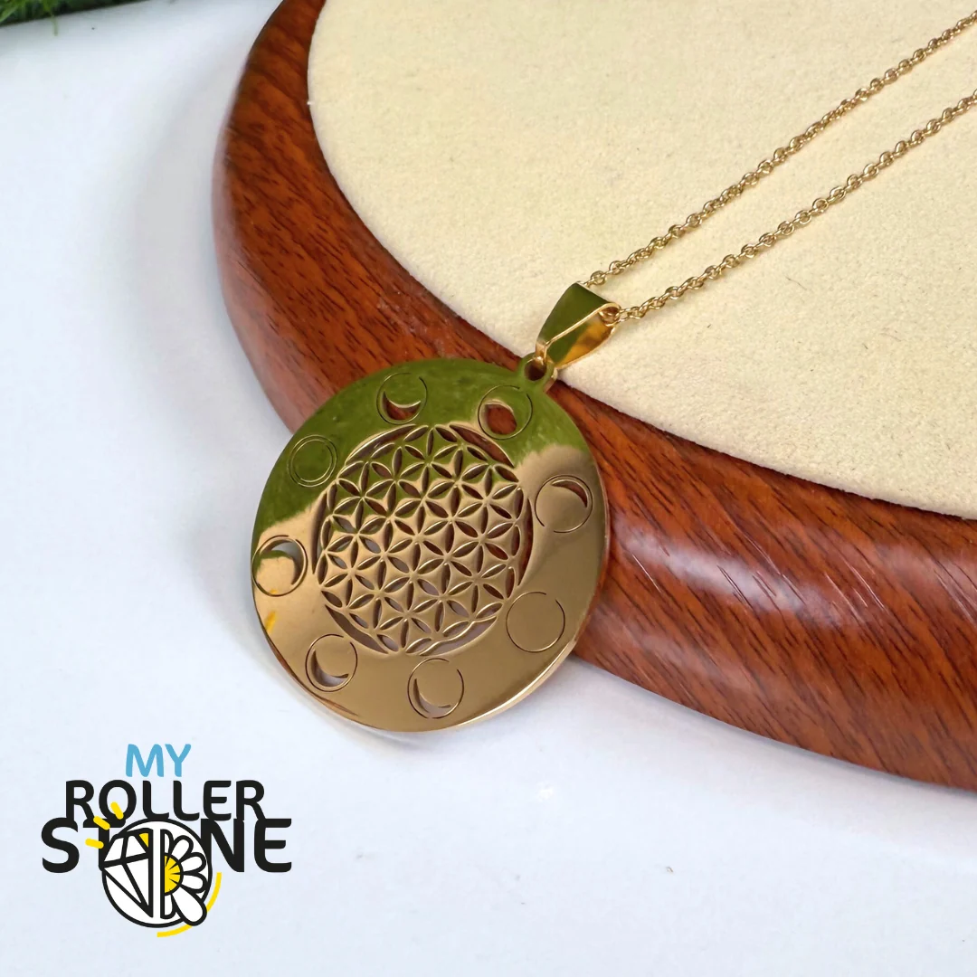 Collier Fleur de vie et Lune Acier inoxydable - Saldi Straordinari – Offerte Speciali Disponibili Adesso GORGECRAFT Pochoir en Métal Arbre de Vie 16x16 cm Motif Phase de Lune  Gabarit de Peinture en Acier Inoxydable Réutilisable pour Sculpture sur  Bois Gravure Pyrogravure Gravure