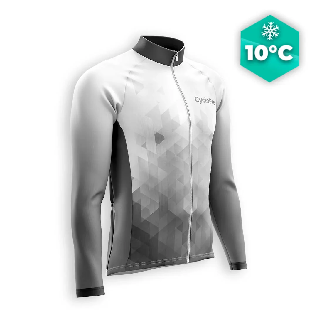 MAILLOT LONG DE CYCLISME AUTOMNE NOIR - CRISTAL+ - Tout pour Créer des Expériences Mémorables expérience en Extérieur