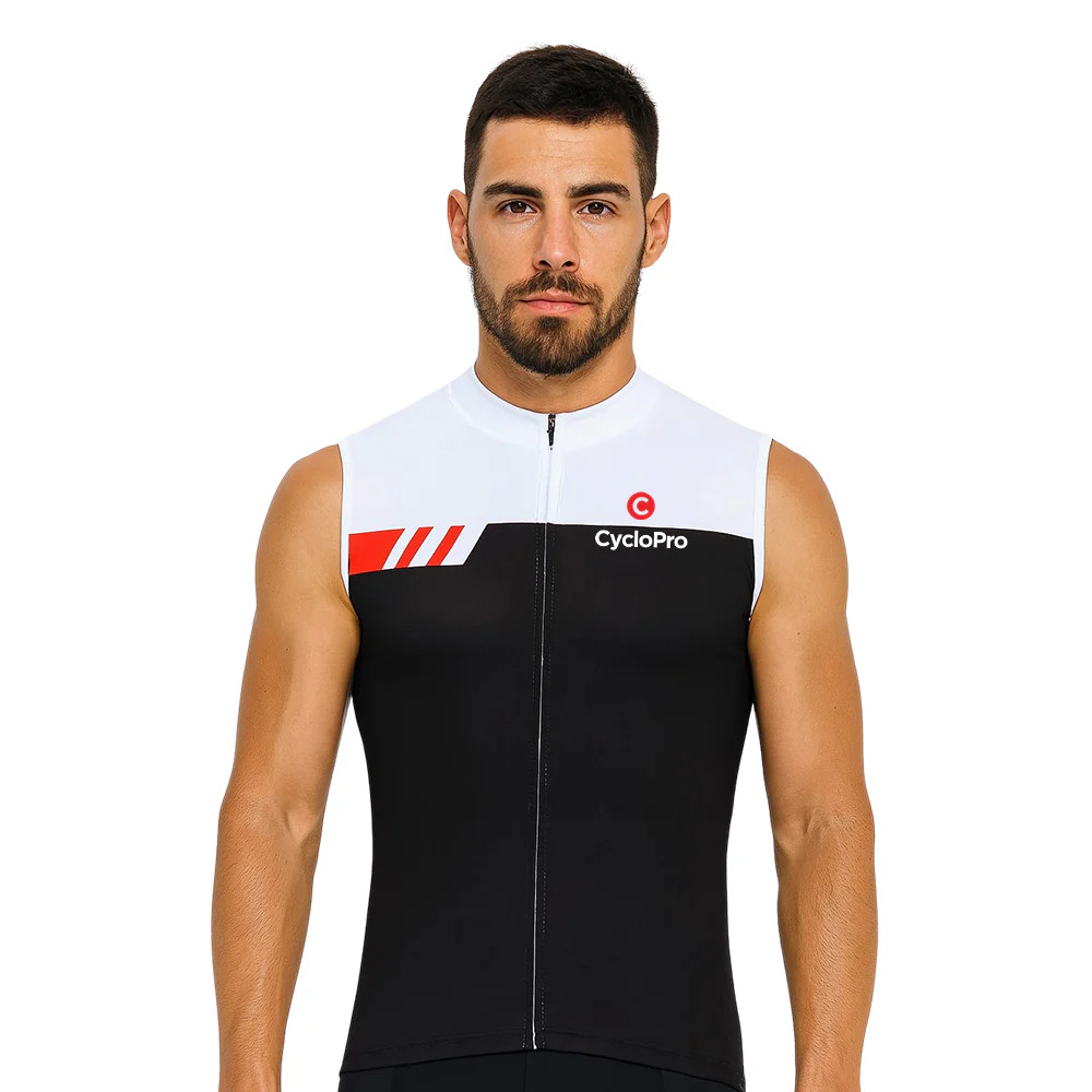 Maillot Cyclisme manches Noir Blanc Performance Expériences Mémorables Extérieur