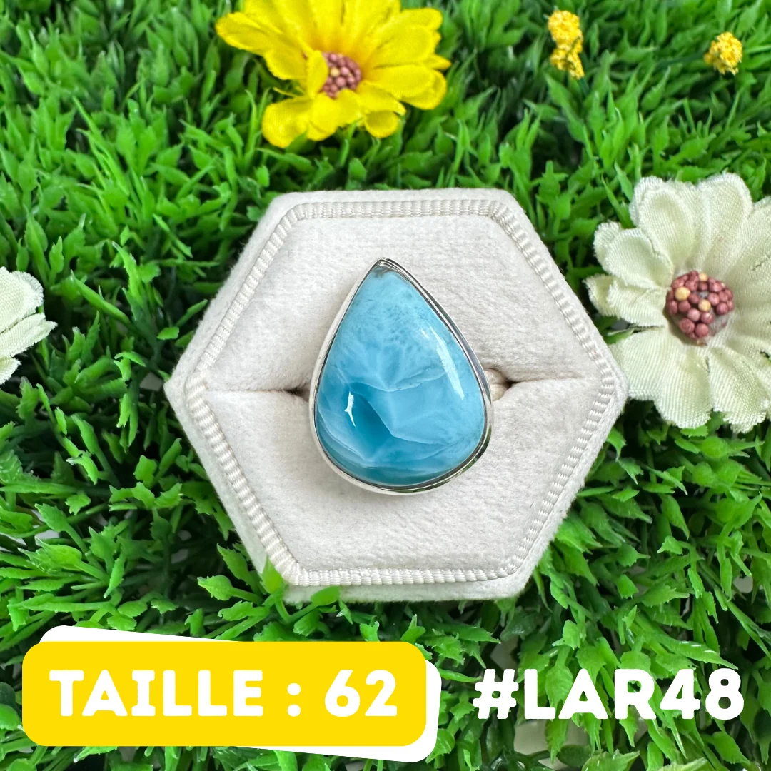 Bague Argent 925 Larimar #LAR48 - Saldi Straordinari – Offerte Speciali Disponibili Adesso Bague diamant Alice