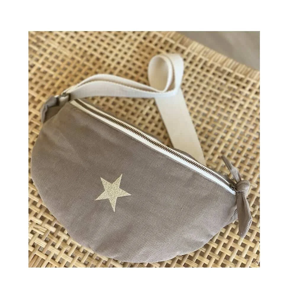 Sac banane velours étoile coconut Marcel & Lily - Édition Limitée – L’Art de la Table Française en Promotion ! ✄‎ ‎ Sac Banane Colorblock personnalisable – Atelier418