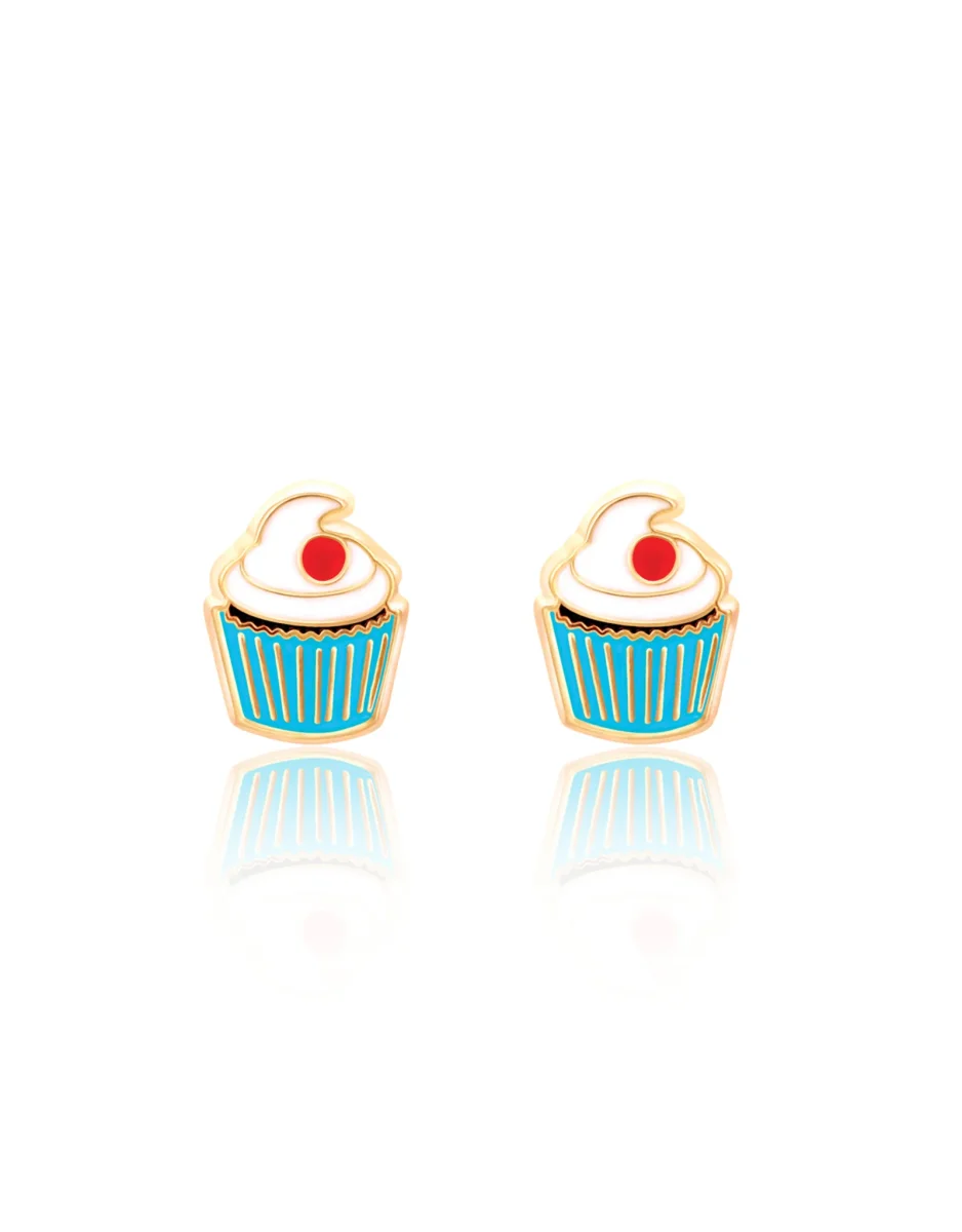 Boucles d'oreilles en émail - Cupcake - Girl Nation - Boutique Maman & Bébé – Produits Essentiels au Quotidien Boucles D'oreilles Méa - Or - Midi34 – CLÉMENT