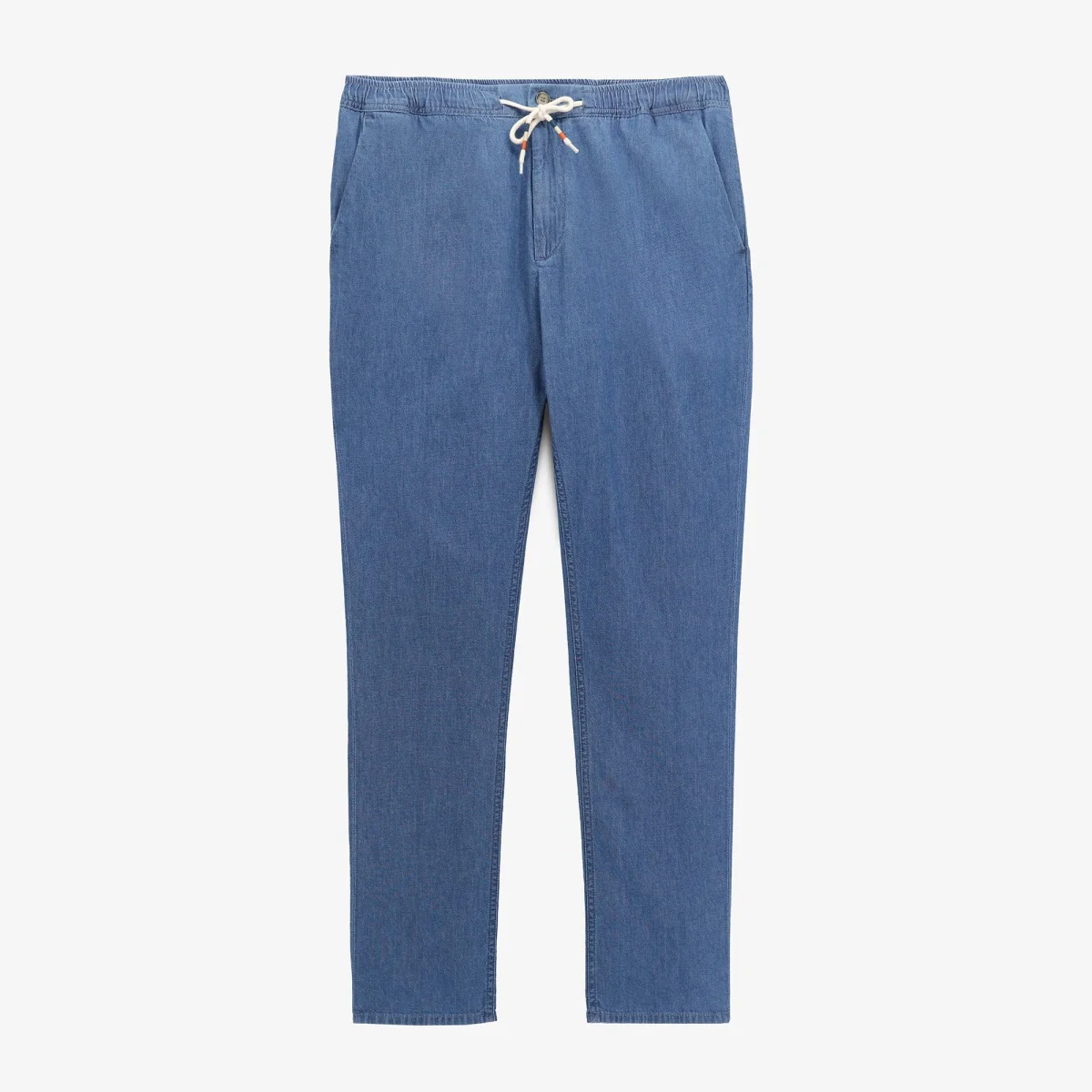 Chino 738 chambray coupe large taille élastiquée bleu denim - standard E-shop mondial – Produits durables, modernes et accessibles partout