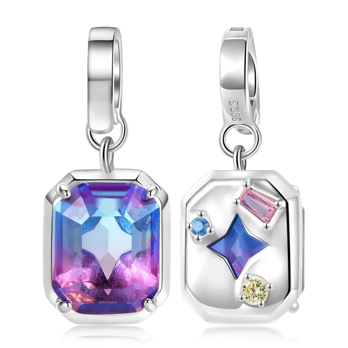 Charm Pendentif Argent Diamant Zircon Boutique Bébé Ligne Soins Jouets Articles Maison