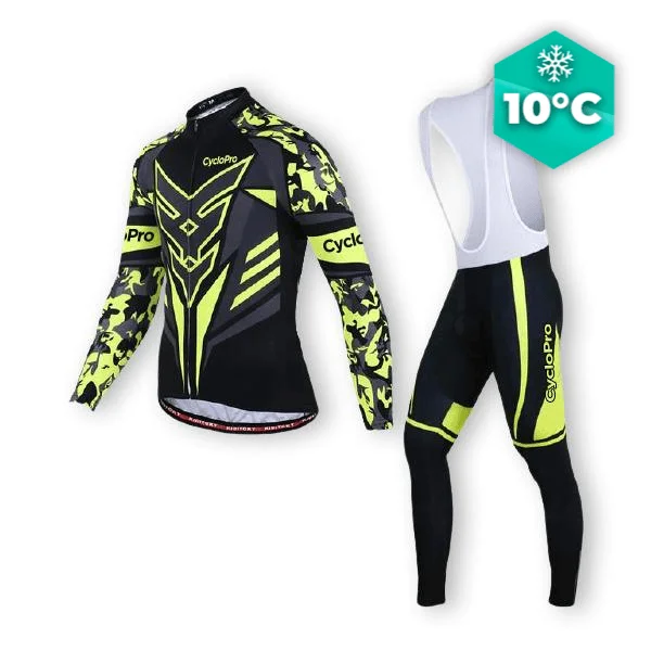 TENUE CYCLISTE AUTOMNE JAUNE - SQUAD+ - Tout pour Créer des Expériences Mémorables femme en Extérieur