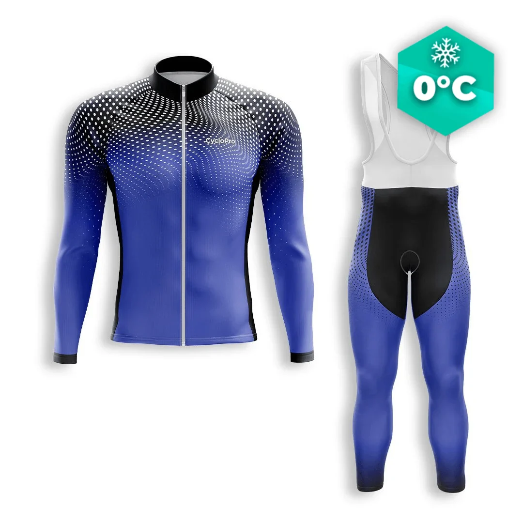 TENUE CYCLISTE HIVER HOMME BLEU - DIMENSION+ - Tout pour Créer des Expériences Mémorables en Extérieur - velor tenue cycliste - expérience extérieur