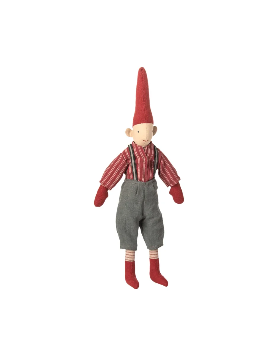 Pixie - Taille 2 - Garçon avec chemise rouge - Maileg - Boutique Mecs Maman & Bébé – Produits Essentiels au Quotidien
