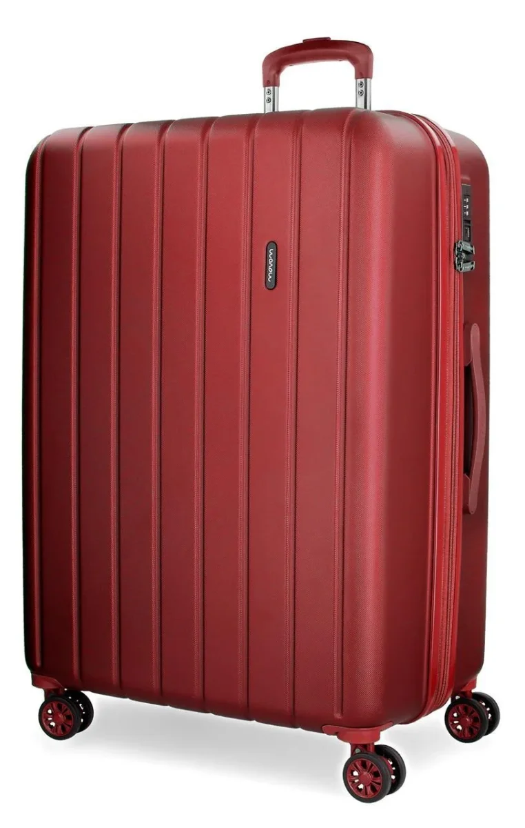 5319266 TROLLEY ABS 65CM.4R.WOOD ROJO - Des Produits Outdoor Pensés pour Vos Aventures au Quotidien Teakwood Leathers Aqua Green 4 Wheels Small Hard Cabin Trolley Bag 37 cm