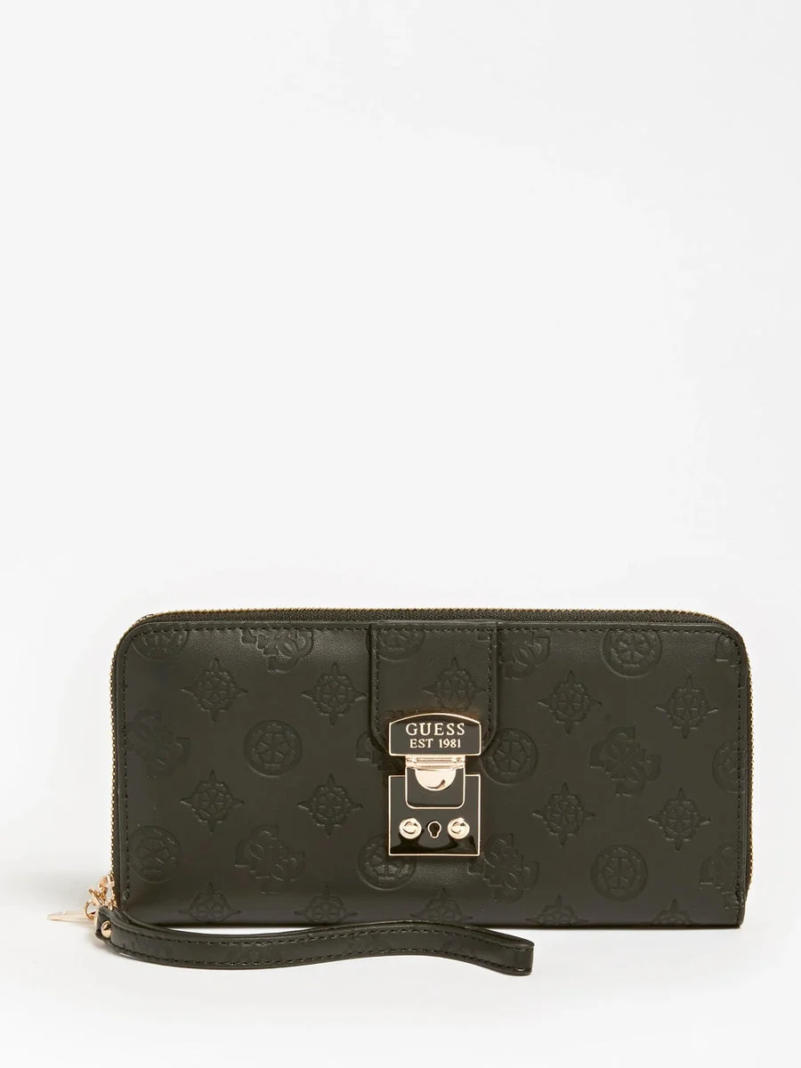 Portefeuille pour femme Carlson Large Zip Around Black – GUESS - Organisation de la maison avec des solutions de rangement - {'count': 1, 'name': 'alès'}