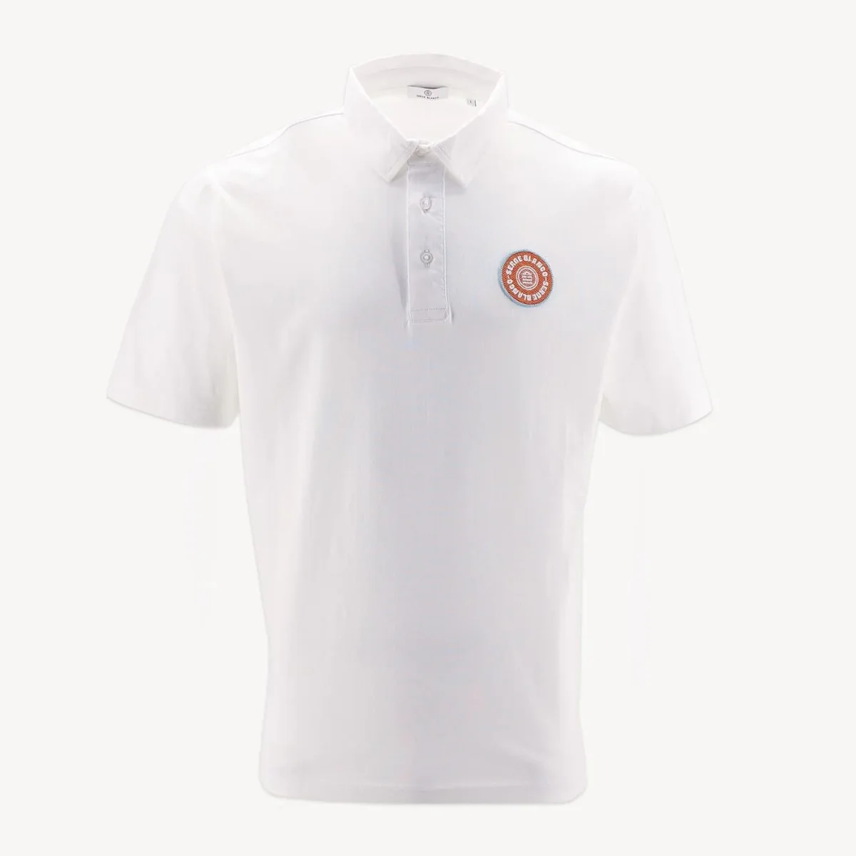 blanc badge poitrine E-shop mondial Produits durables modernes accessibles