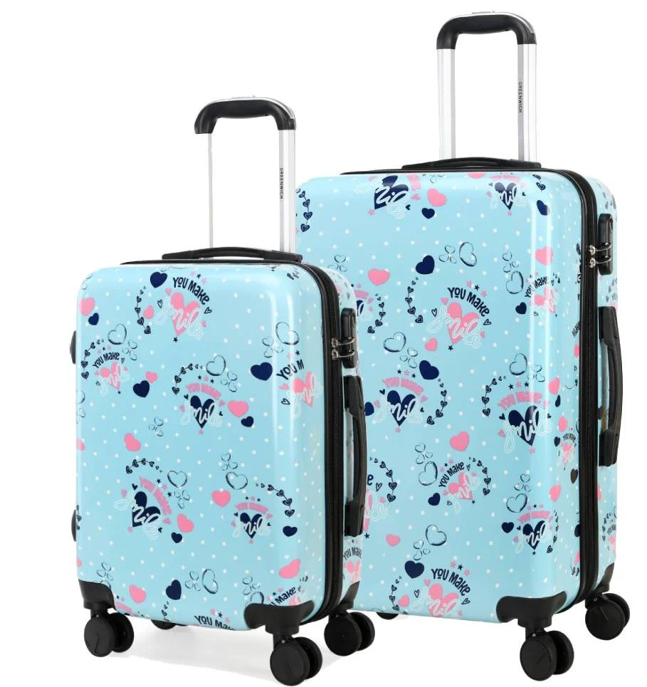 Juego de dos maletas SWEET SMILE de GREENWICH - Des Produits Outdoor Pensés pour Vos Aventures au Quotidien Cartables pour Enfants – Avec motifs I Hello Hossy® Officiel