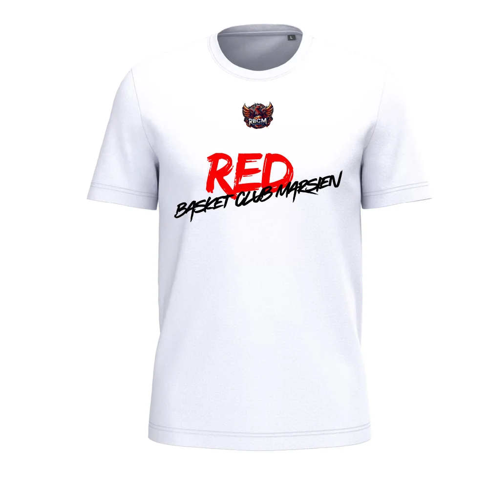T-shirt RBCM – RED2 – Blanc - Matériel sport pas cher – Meilleur rapport qualité-prix - {'count': 7, 'name': 'Red'}
