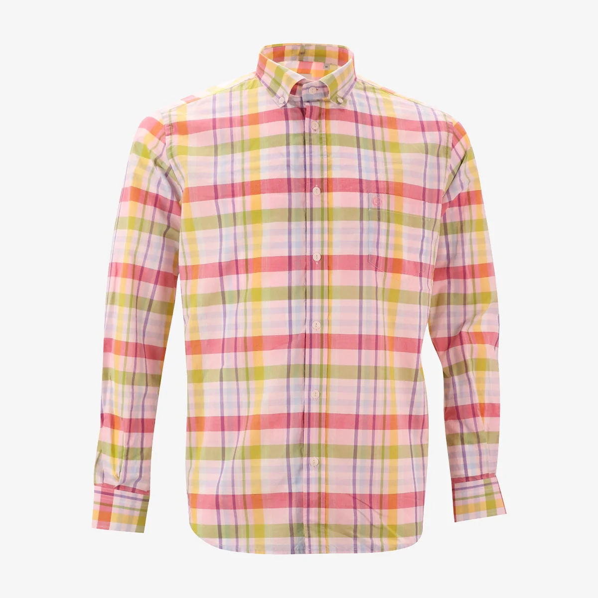 Chemise manches longues cadrillage multicolore en coton - E-shop mondial – Wax Produits durables, modernes et accessibles partout