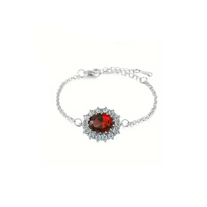 Bracelet royal red crystal medaillon - Vins rabat Rouges Harmonieux pour Chaque Occasion