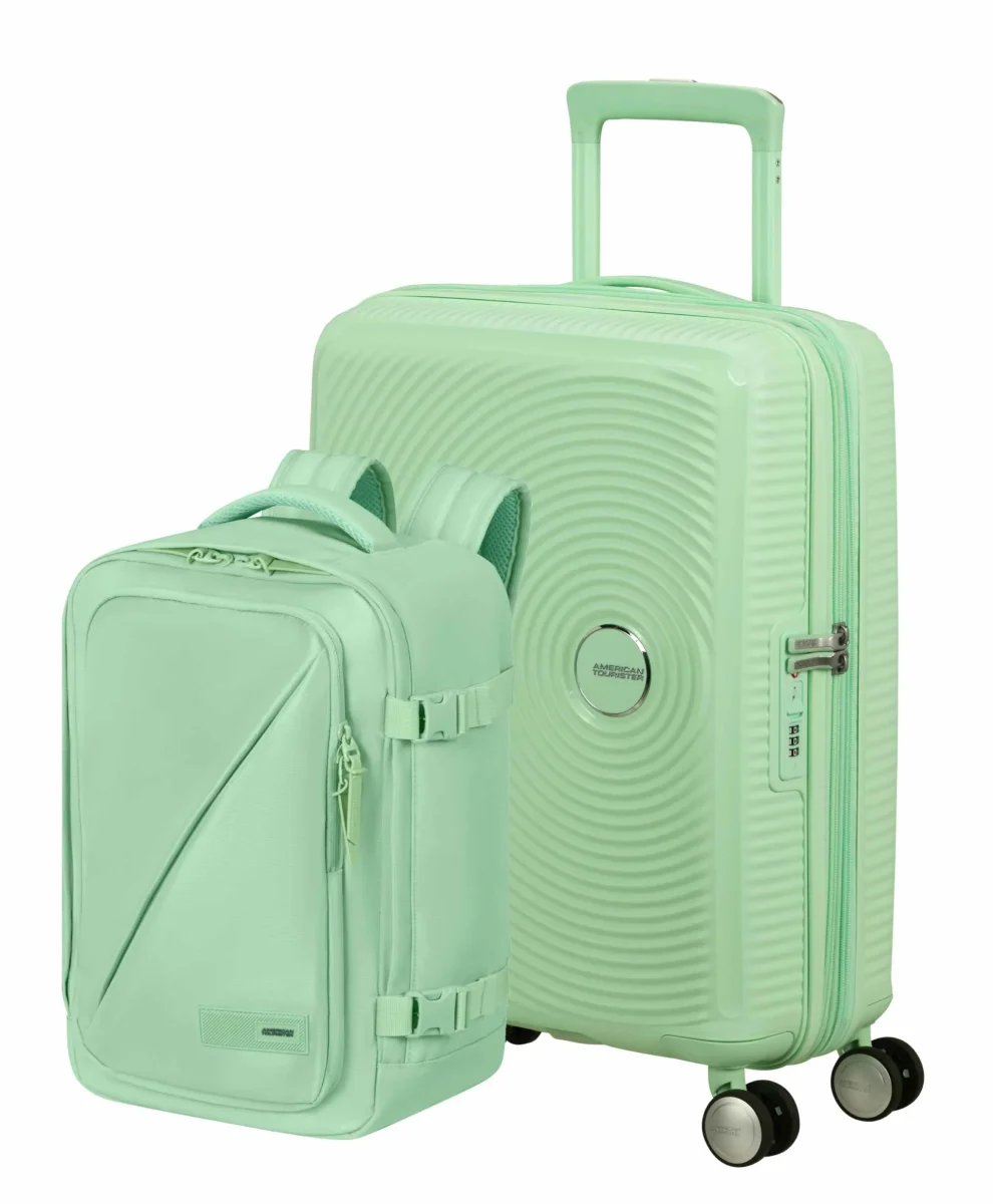 Pack Maleta Cabina SoundBox + Mochila Take2cabin de American Tourister - Verde pastel - Des Produits Outdoor Pensés pour Vos Aventures au Quotidien Colourful School Bag Trendy Pastel Hues Student Backpack for Kids