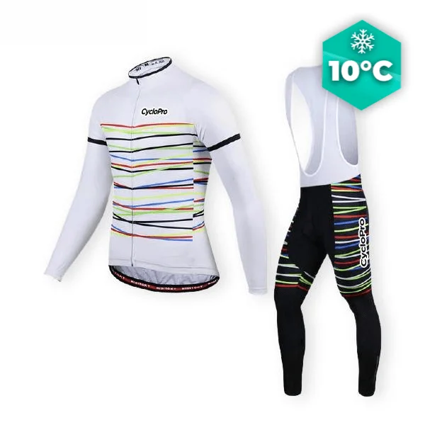TENUE CYCLISTE AUTOMNE BLANCHE - HAPPY+ - Tout pour Créer des Expériences Mémorables en Extérieur - {'count': 1, 'name': 'Evasion+'}