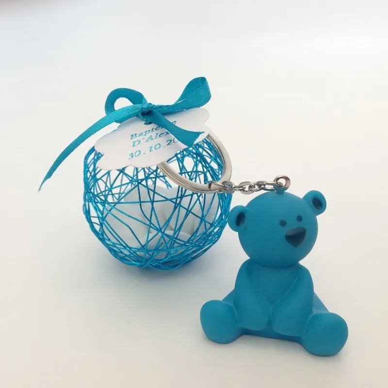 Porte clés Ourson – Bleu turquoise - ​Boulangerie-Pâtisserie | Pain au Levain & Viennoiseries​ - {'count': 1, 'name': 'Port'}