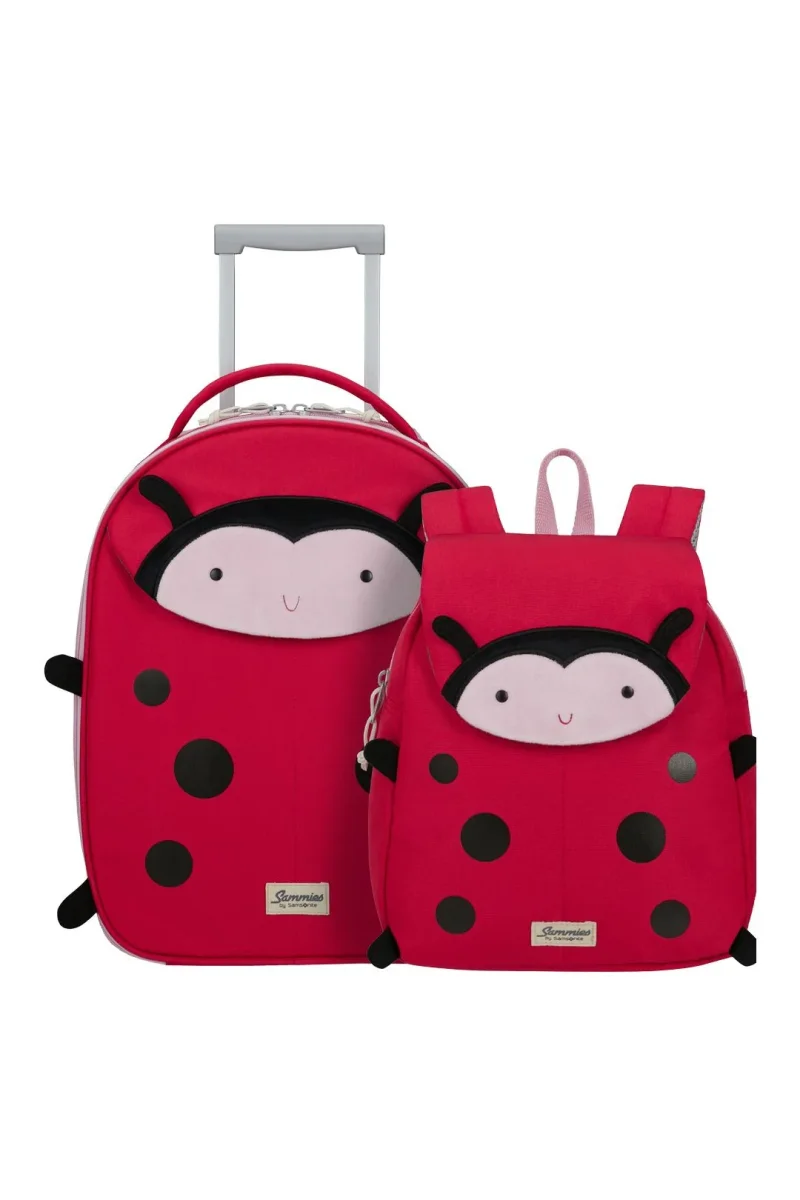 SAMSONITE Set de Trolley + Mochila S Ladybug Lally - HAPPY SAMMIES ECO - Des Produits Outdoor Pensés pour Vos Aventures recyclés au Quotidien