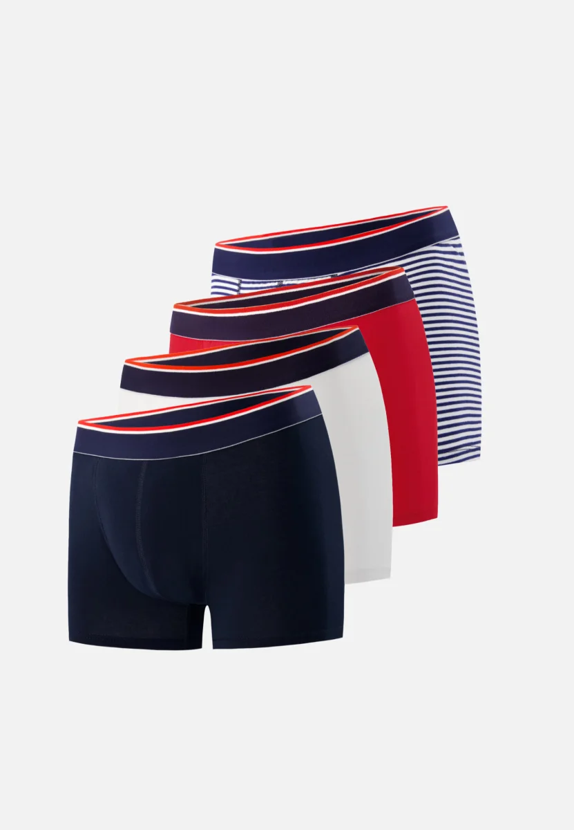 Quatro boxers coton Vins Rouges Harmonieux Occasion