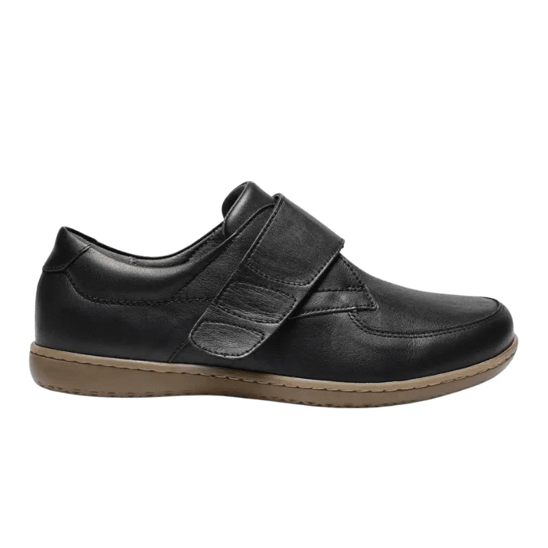 New Feet chaussures femme avec velcro - Cuir noir - Organisation de la maison avec des solutions de rangement - {'count': 1, 'name': 'Crème'}