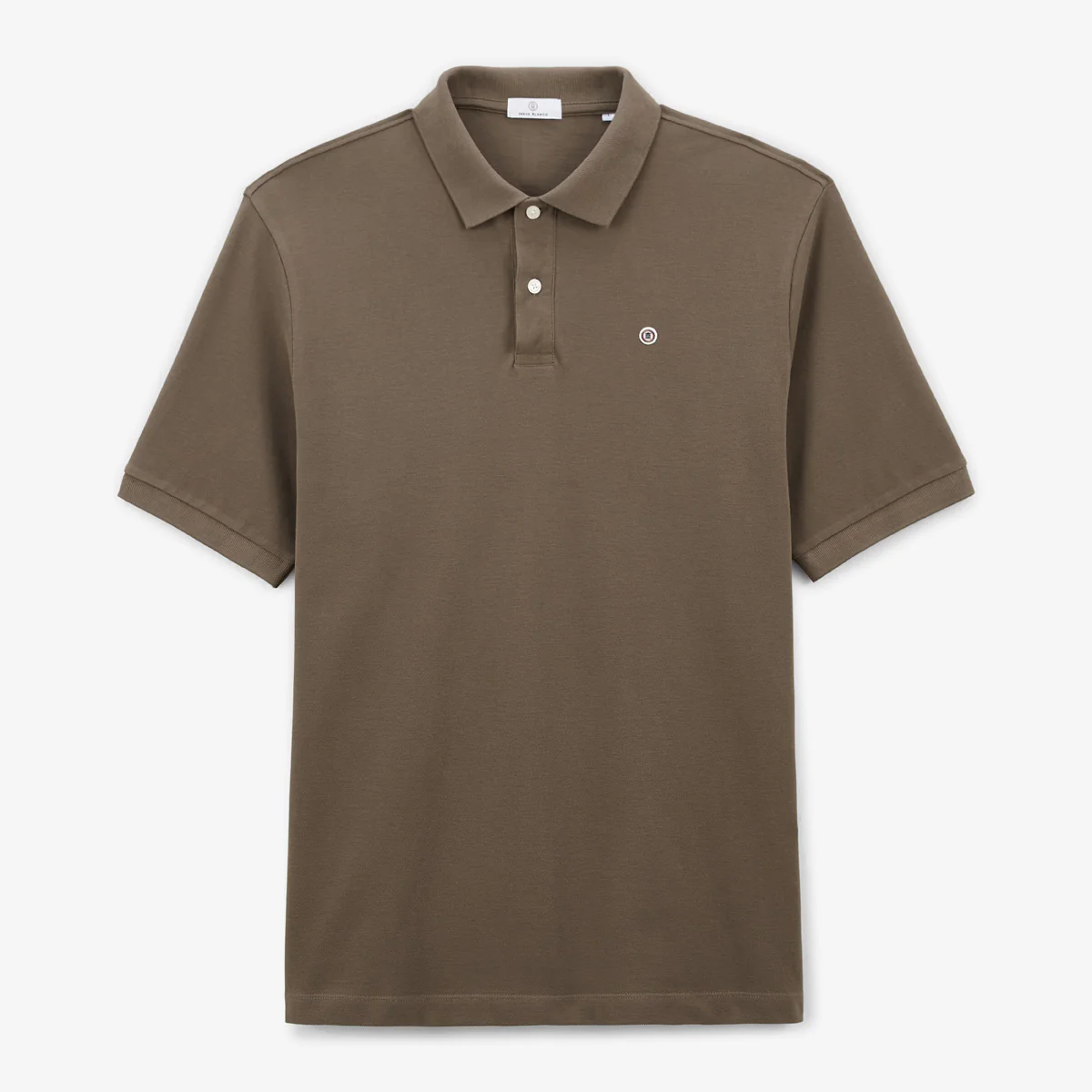 Polo piqué Lucas garçon manches courtes en coton marron shitake - E-shop mondial – Produits durables, modernes et accessibles partout - serge blanco polo manche coton e-shop produit
