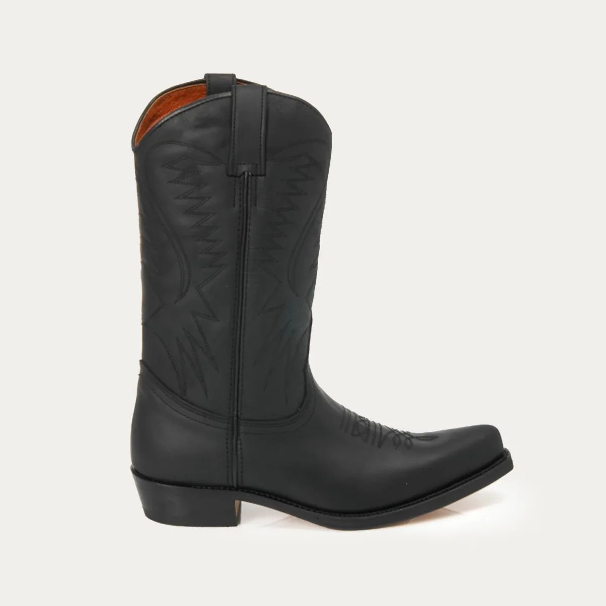Bottes en cuir noir Santiag Texas pour femme - Vêtements E-shop mondial – Produits durables, modernes et accessibles partout
