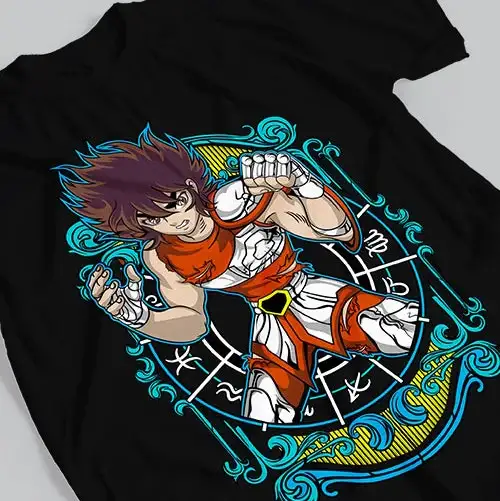 T-shirt Coton Chevalier du Tiger Zodiaque Seiya - Boutique Bébé en Ligne : Soins, Jouets et Articles Maison