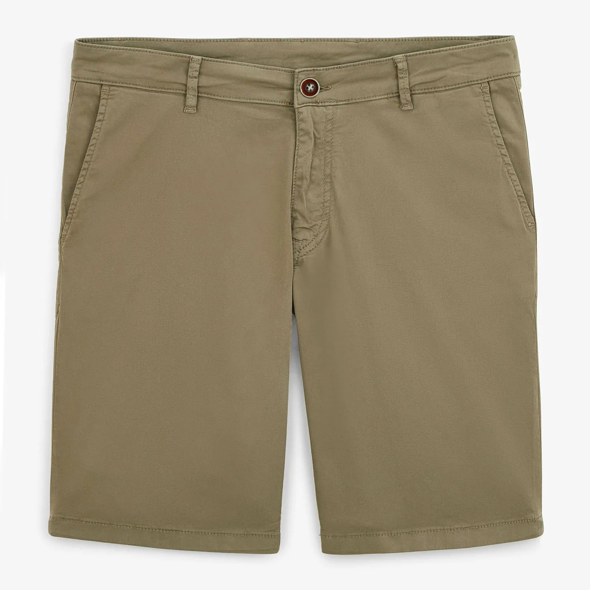 Bermuda 200 uni vert militaire coupe droite confort E-shop mondial Produits durables modernes accessibles