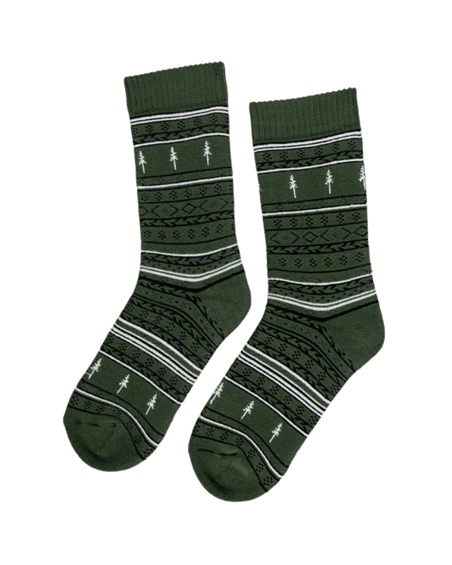 TreeSocks Cosy Vert Norvégien - Saldi Straordinari – Offerte Speciali Disponibili Adesso CHRISTMAS TREEsocks% – Mint & Oak