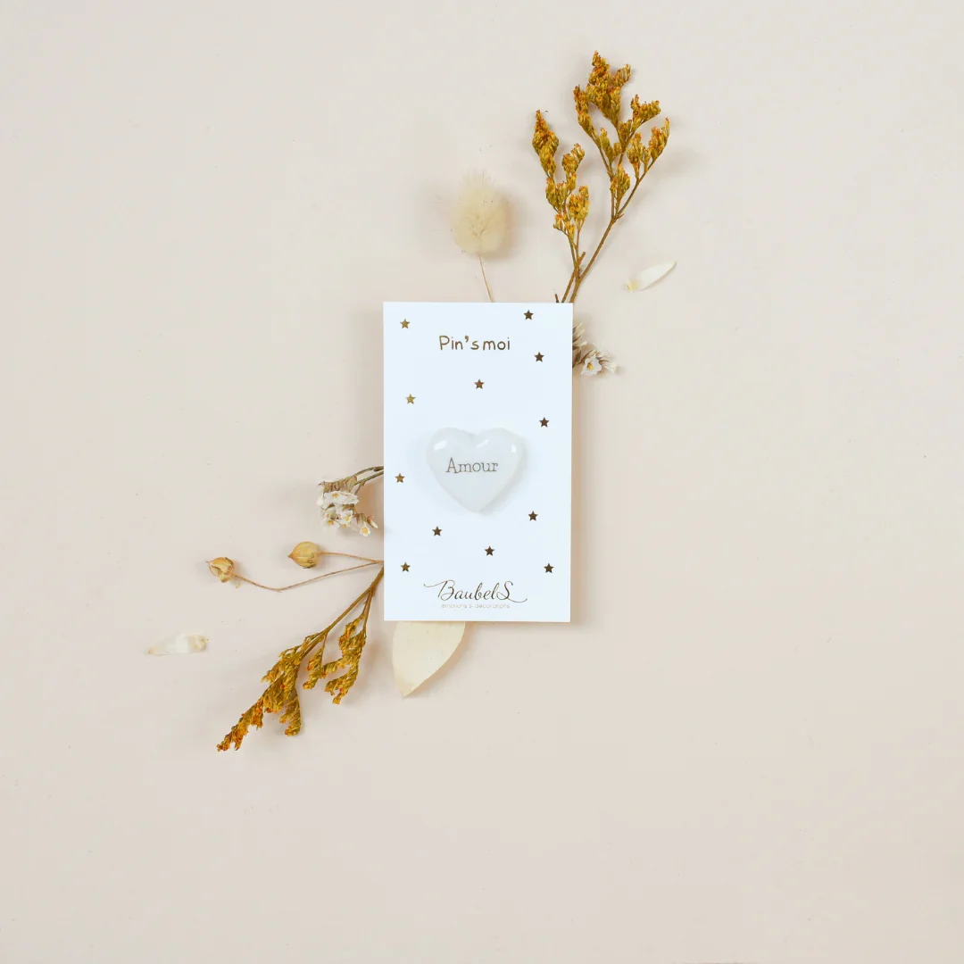 Pin's en Porcelaine Coeur Blanc Amour - Baubels - Organisation de la maison avec des solutions de rangement Aménagement du cellier : 20 meilleures idées pour l'organiser