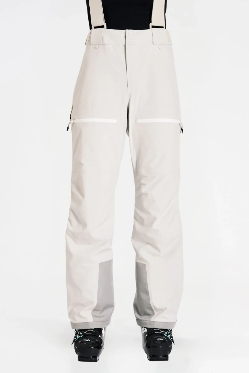 Pantalon ski Coquille Gentian Chalk Beige Femmes Matériel sport cher Meilleur rapport qualité prix