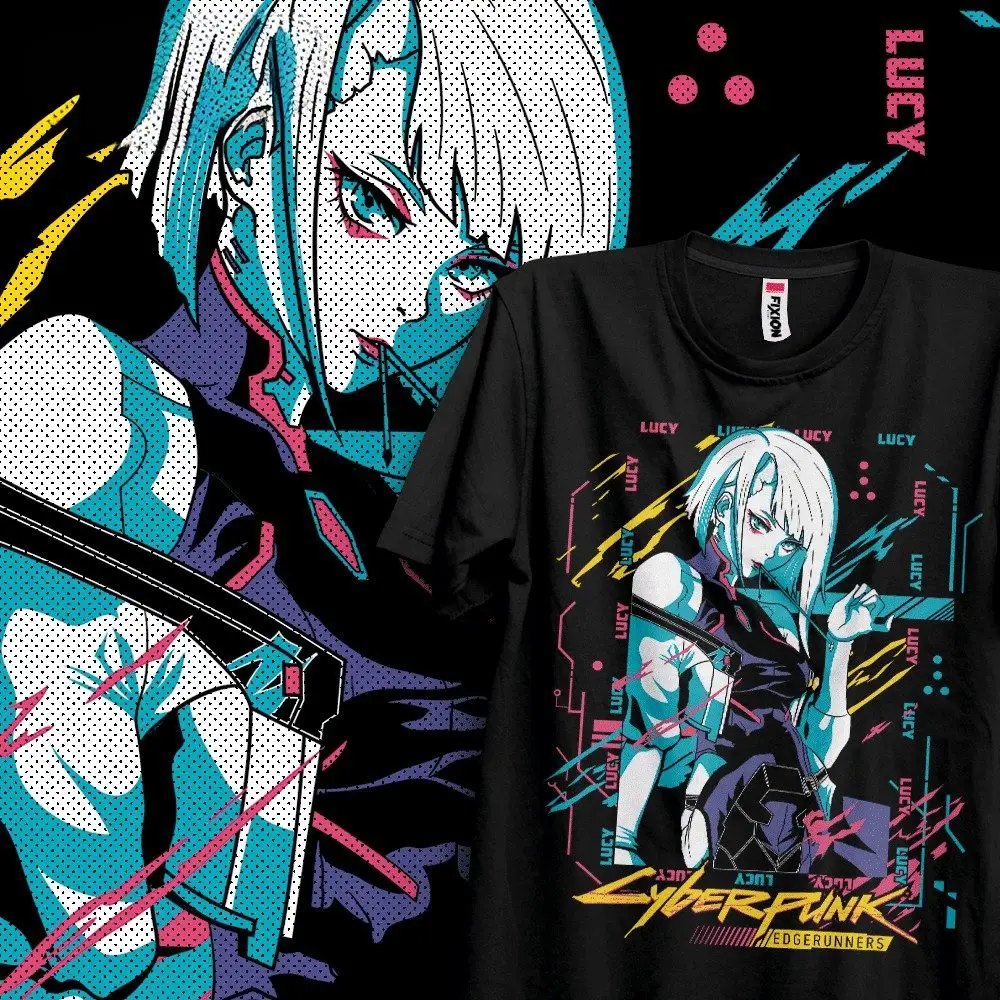 shirt Manga Cyberpunk Edgerunners Boutique Bébé Ligne Soins Jouets Articles Maison