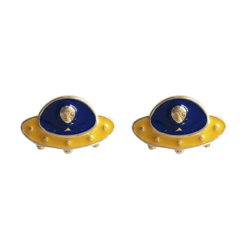 Boucles d'Oreilles Soucoupe Volante - ​Drones Professionnels & collection Grand Public | Boutique Française