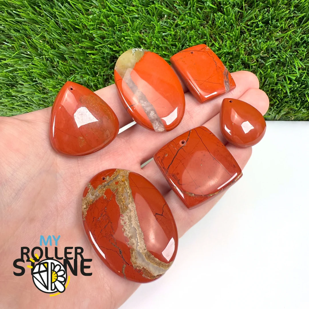 Pendentif Jaspe rouge 5A Percé - Saldi Straordinari – Offerte Speciali 0.78 Disponibili Adesso
