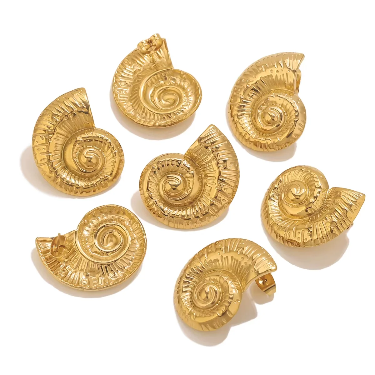 Boucle d’Oreille Coquillage Design Escargot - Saldi Straordinari – Offerte Speciali Disponibili Adesso - Anneau