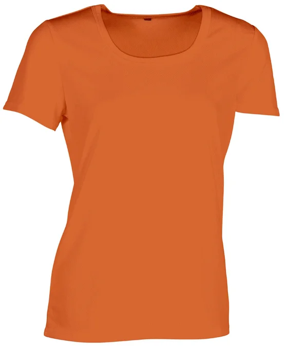 T-shirt femme fluo sans étiquette, polyester - Vins Rouges Harmonieux pour Chaque Occasion T-shirt Kara lie de vin : T-shirt Femme : Le Temps des Cerises