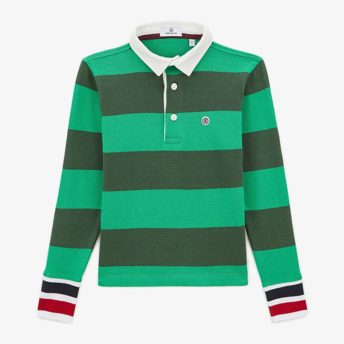 Polo rugby garçon rayé vert olive en coton - E-shop mondial – Produits durables, modernes et accessibles partout - ralph lauren polo rugby garçon olive coton e-shop produit