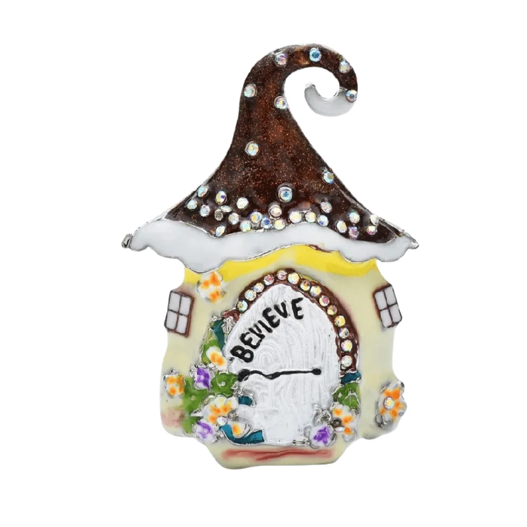 Broche Petite Maison De Noël - Escarpins & Stilettos élégants Mules pour femme – Nouvelle collection tendance