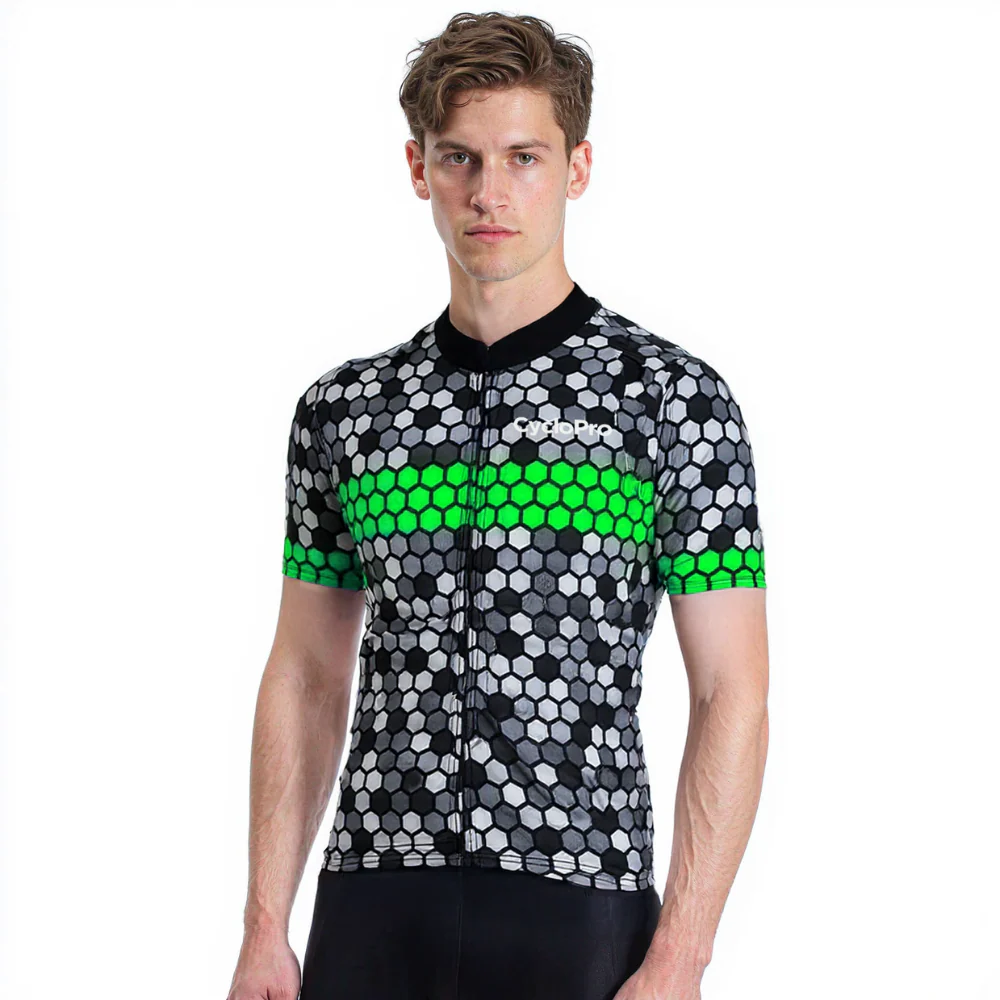 Maillot de cyclisme Vert - Atmosphère+ solution - Tout pour Créer des Expériences Mémorables en Extérieur