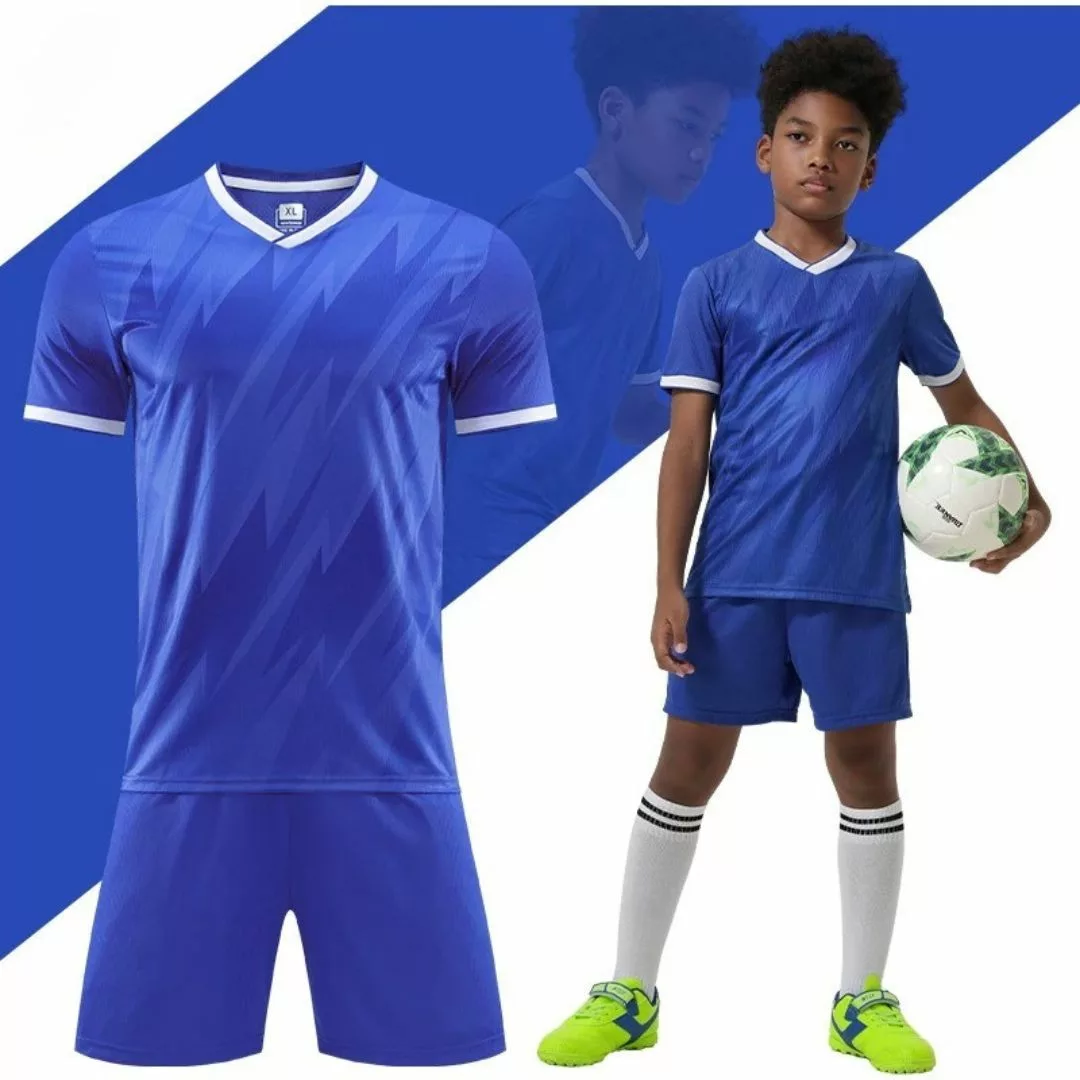 Maillot foot enfant Confort jeunes sportifs Idéal entraînements matchs Éclairage qualité frais port offerts
