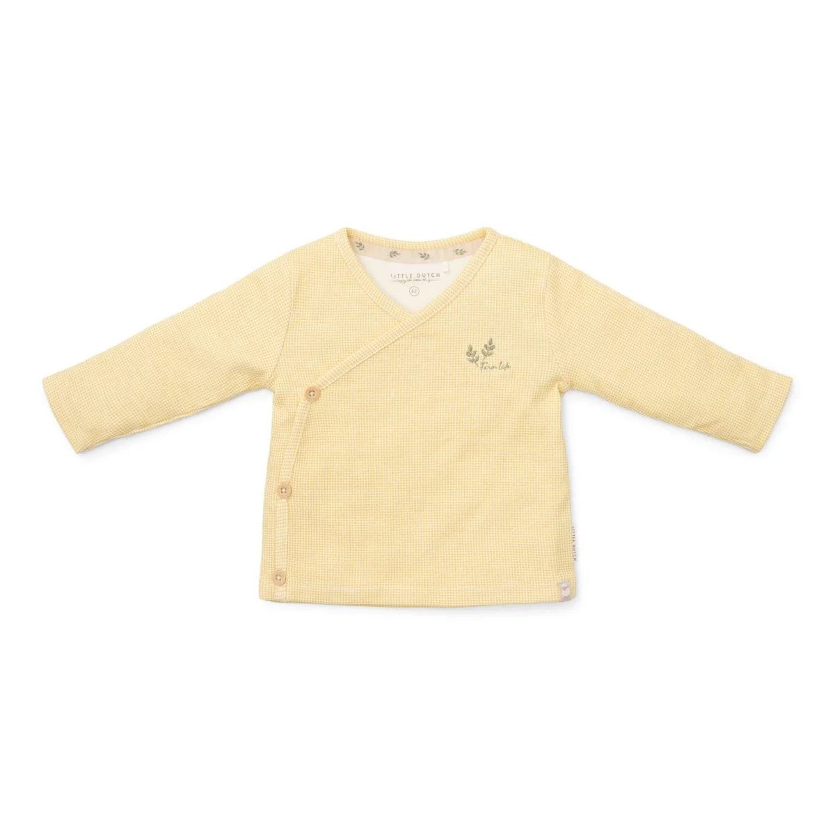 Little Dutch Chemise Overslag Baby manches longues jaune à carreaux - E-shop mondial – Produits durables, modernes et accessibles partout - chemise manche carreau e-shop produit